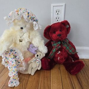 ANNETTE FUNICELLO TEDDY BEAR ROSIE RED CHRISTMAS, Dream Keeper LIMITED EDITION